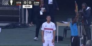 دخول محمود جهاد وخروج دونجا من مباراة الزمالك وستيلينبوش